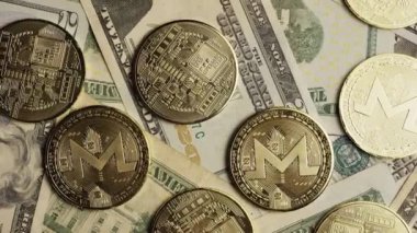 Bitcoins dijital cryptocurrency dönen çekim-Bitcoin monero