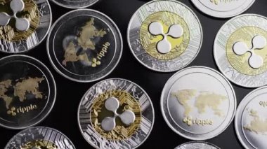 Bitcoins dijital cryptocurrency dönen çekim