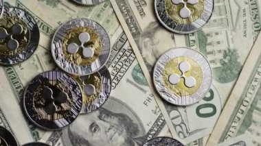 Bitcoins dijital cryptocurrency dönen çekim