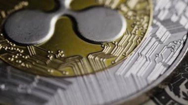 Bitcoins dijital cryptocurrency dönen çekim