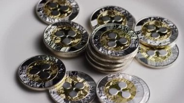 Bitcoins dijital cryptocurrency dönen çekim