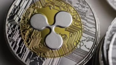 Bitcoins dijital cryptocurrency dönen çekim