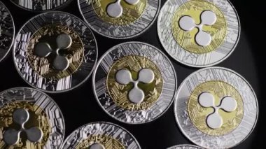 Bitcoins dijital cryptocurrency dönen çekim