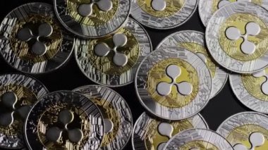 Bitcoins dijital cryptocurrency dönen çekim