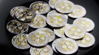 Bitcoins dijital cryptocurrency dönen çekim