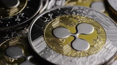 Bitcoins dijital cryptocurrency dönen çekim