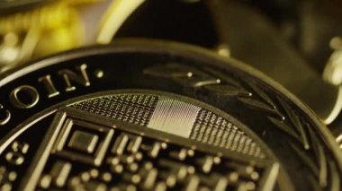 Titan Bitcoins dijital cryptocurrency dönen çekim