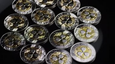 Bitcoins dijital cryptocurrency dönen çekim