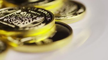 Titan Bitcoins dijital cryptocurrency dönen çekim