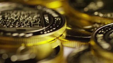 Titan Bitcoins dijital cryptocurrency dönen çekim