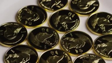 Titan Bitcoins dijital cryptocurrency dönen çekim