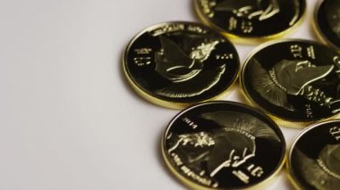Titan Bitcoins dijital cryptocurrency dönen çekim