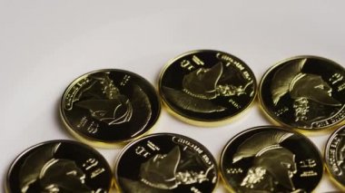 Titan Bitcoins dijital cryptocurrency dönen çekim