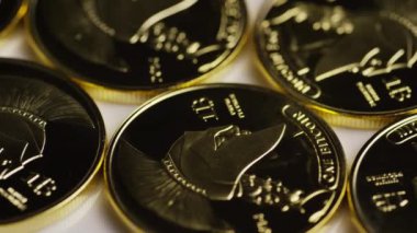 Titan Bitcoins dijital cryptocurrency dönen çekim