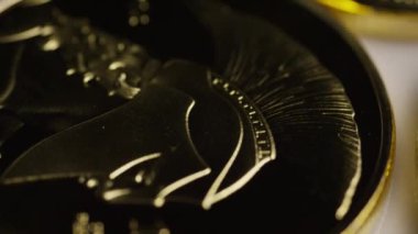 Titan Bitcoins dijital cryptocurrency dönen çekim