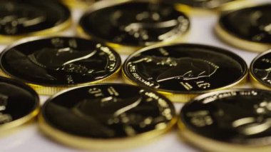 Titan Bitcoins dijital cryptocurrency dönen çekim