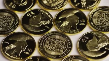 Titan Bitcoins dijital cryptocurrency dönen çekim