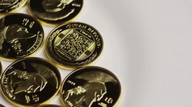 Titan Bitcoins dijital cryptocurrency dönen çekim