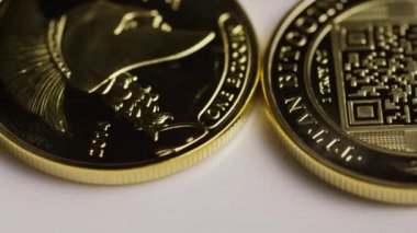 Titan Bitcoins dijital cryptocurrency dönen çekim