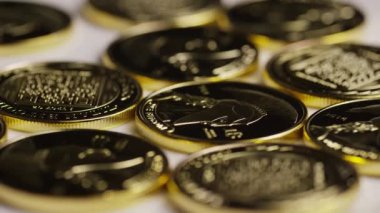 Titan Bitcoins dijital cryptocurrency dönen çekim