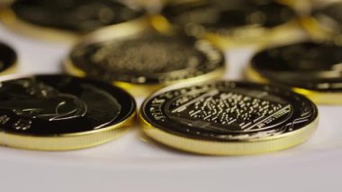 Titan Bitcoins dijital cryptocurrency dönen çekim