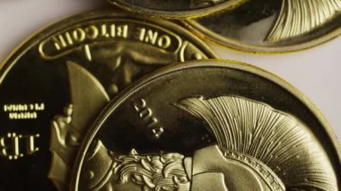 Titan Bitcoins dijital cryptocurrency dönen çekim