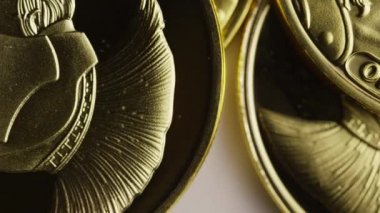 Titan Bitcoins dijital cryptocurrency dönen çekim