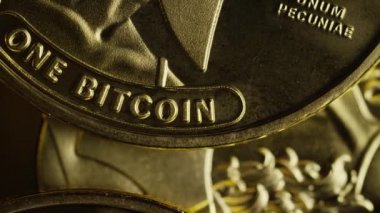 Titan Bitcoins dijital cryptocurrency dönen çekim