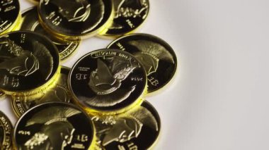 Titan Bitcoins dijital cryptocurrency dönen çekim