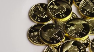 Titan Bitcoins dijital cryptocurrency dönen çekim