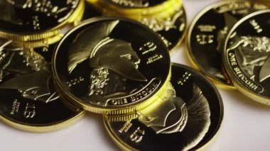Titan Bitcoins dijital cryptocurrency dönen çekim