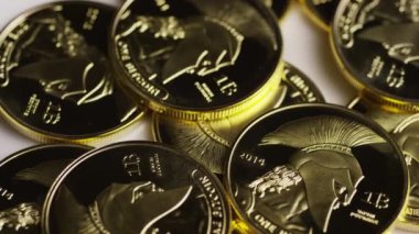 Titan Bitcoins dijital cryptocurrency dönen çekim