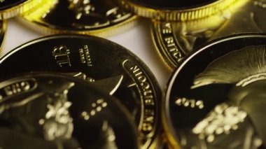 Titan Bitcoins dijital cryptocurrency dönen çekim