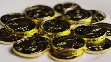 Titan Bitcoins dijital cryptocurrency dönen çekim