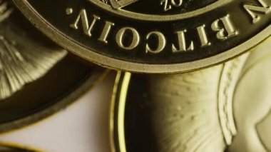 Titan Bitcoins dijital cryptocurrency dönen çekim