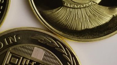 Titan Bitcoins dijital cryptocurrency dönen çekim