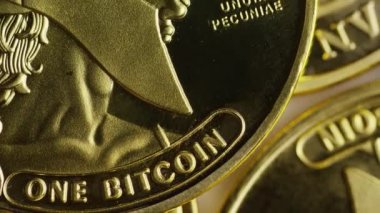 Titan Bitcoins dijital cryptocurrency dönen çekim
