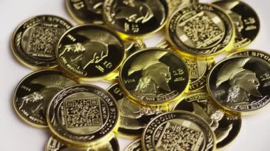 Titan Bitcoins dijital cryptocurrency dönen çekim