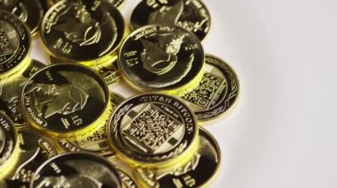 Titan Bitcoins dijital cryptocurrency dönen çekim