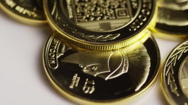 Titan Bitcoins dijital cryptocurrency dönen çekim