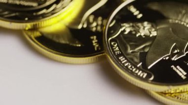 Titan Bitcoins dijital cryptocurrency dönen çekim