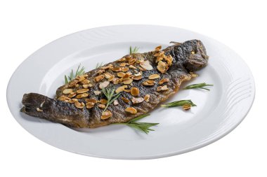 Beyaz plaka üzerinde levye ızgara