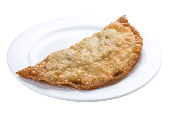 Cheburek - fried pie with meat and onions — Stock Photo, Image