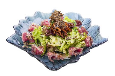 sığır eti ve Roka Salatası