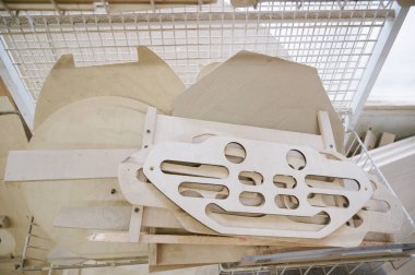 Maranyesiz atölyesinde ahşap tahtalar