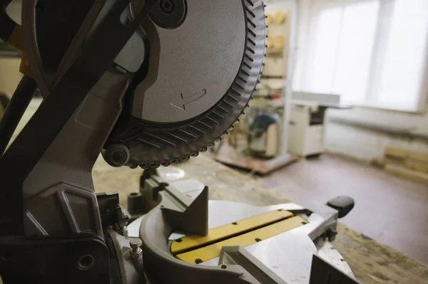 Circular Saw Carpentry Workshop — Stock Photo, Image