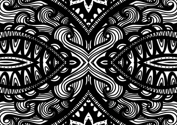 Zentangle inspared pattern Vector. Hand drawn artwork. Love bohemia concept for wedding invitations, cards. — Stock Vector