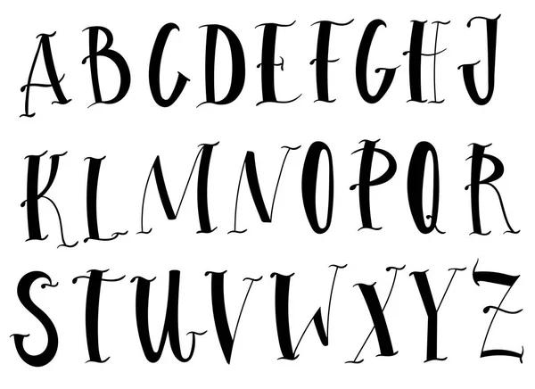 手写字母矢量字体 Aphabet — 图库矢量图片
