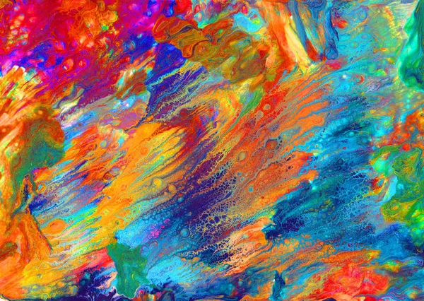 Abstract art acrylic pour picture photo. Good for background texture surface print design and your advertisement. — Stock Photo, Image