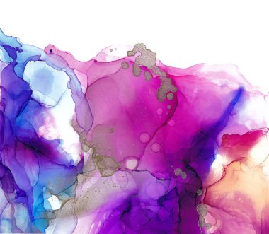 Alcohol ink texture. Fluid ink abstract background. art for design clipart